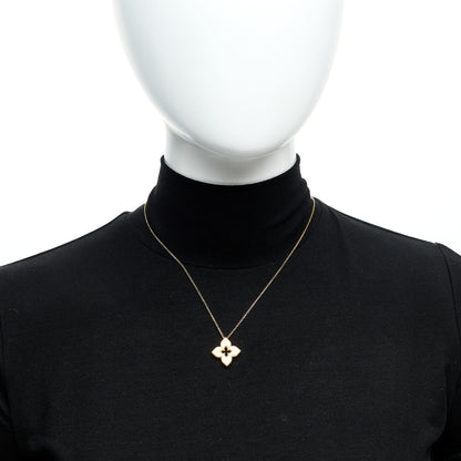 Roberto Coin 18K Yellow Gold Diamond Medium Venetian Princess Flower Pendant Necklace 2 of 6