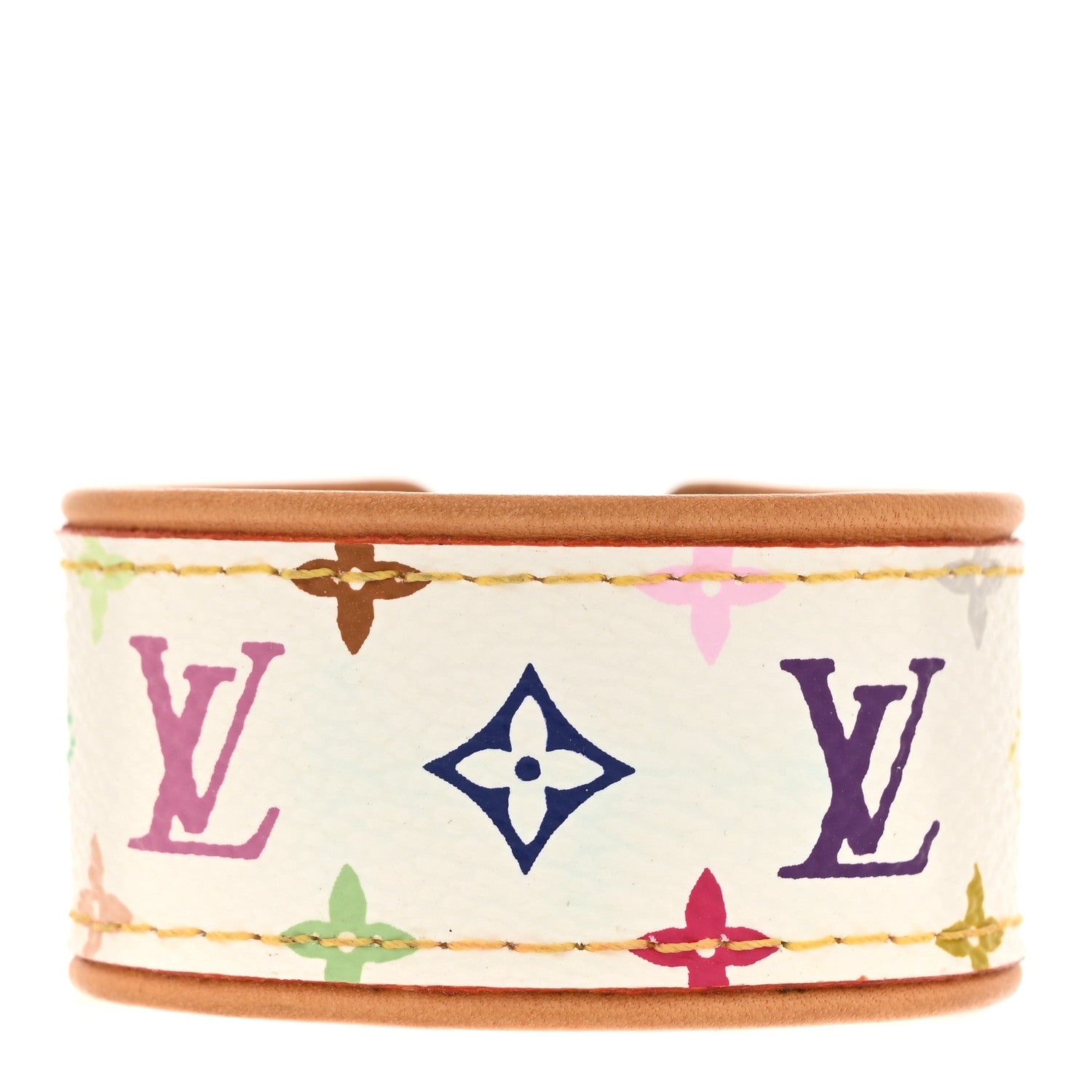 Louis Vuitton Monogram Multicolor Save It Bracelet 17 White 3 of 6
