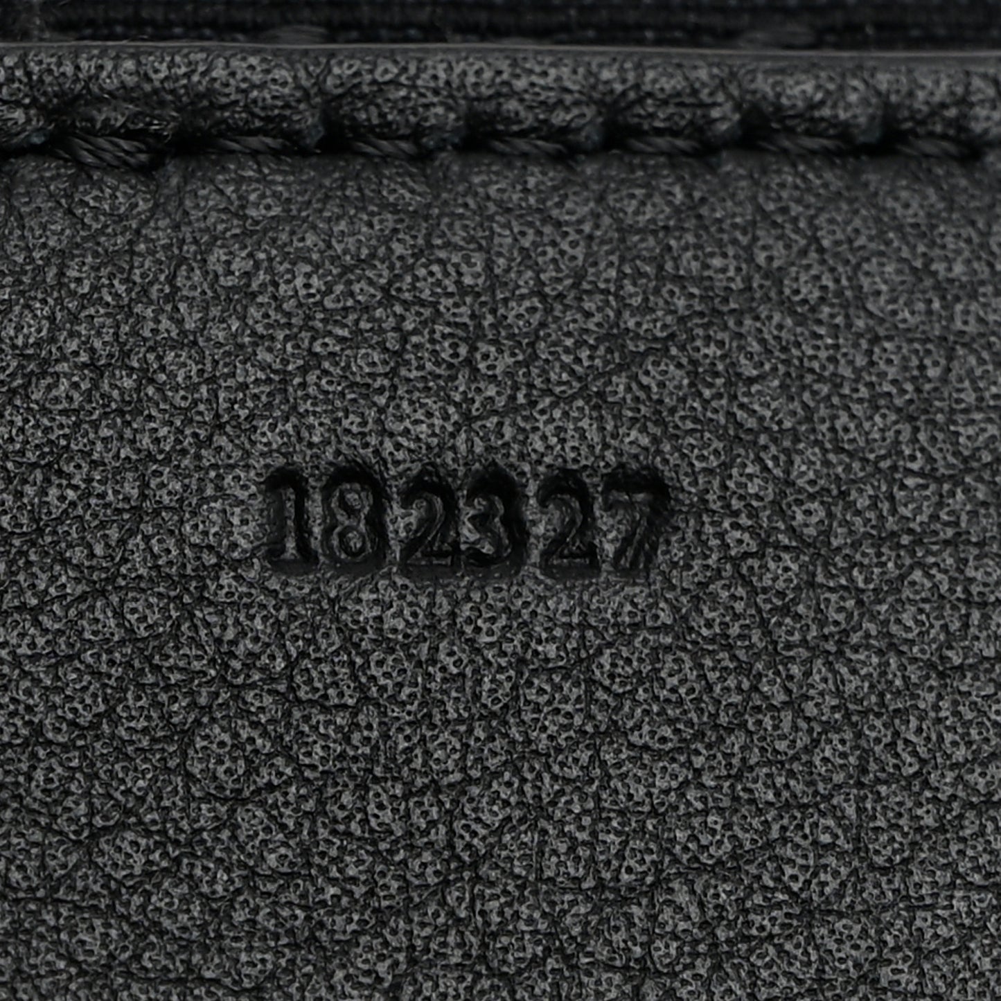 Calfskin Jacquard Webbing Anagram Strap Black