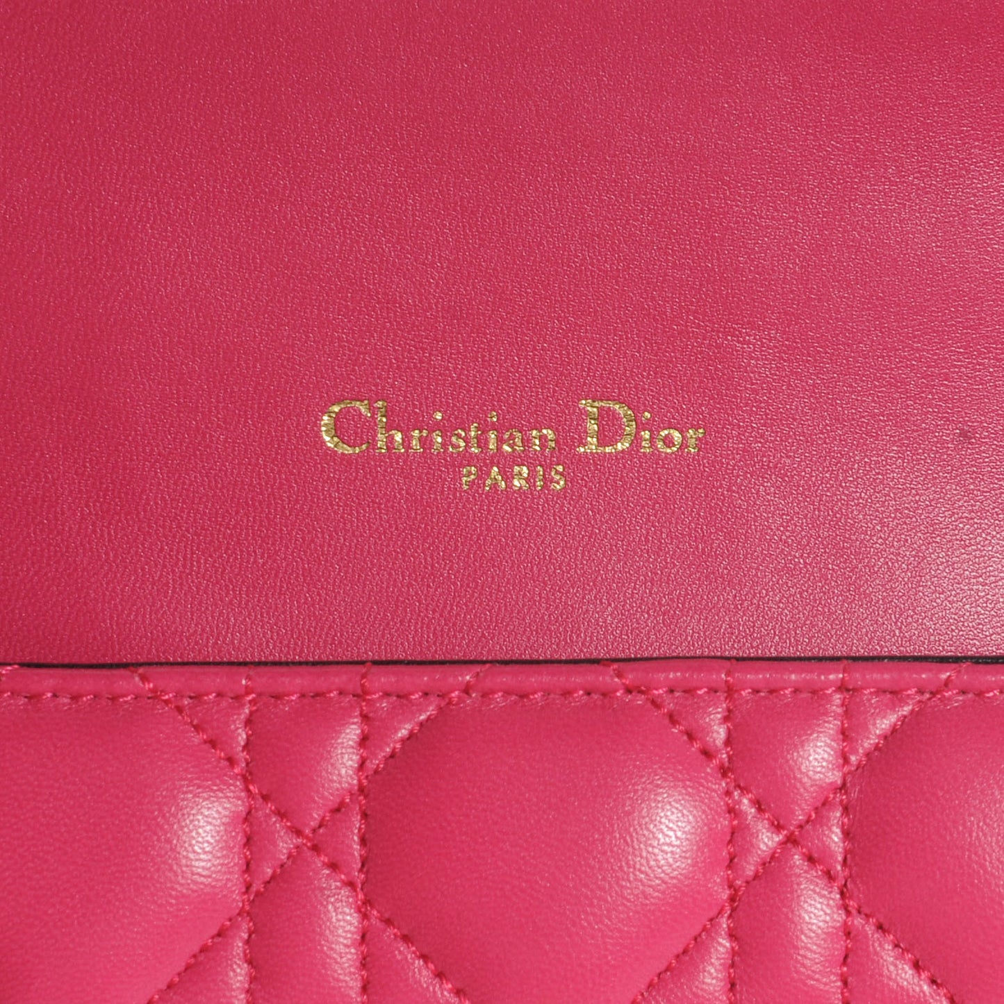 Lambskin Cannage Medium Miss Dior Flap Sorbet