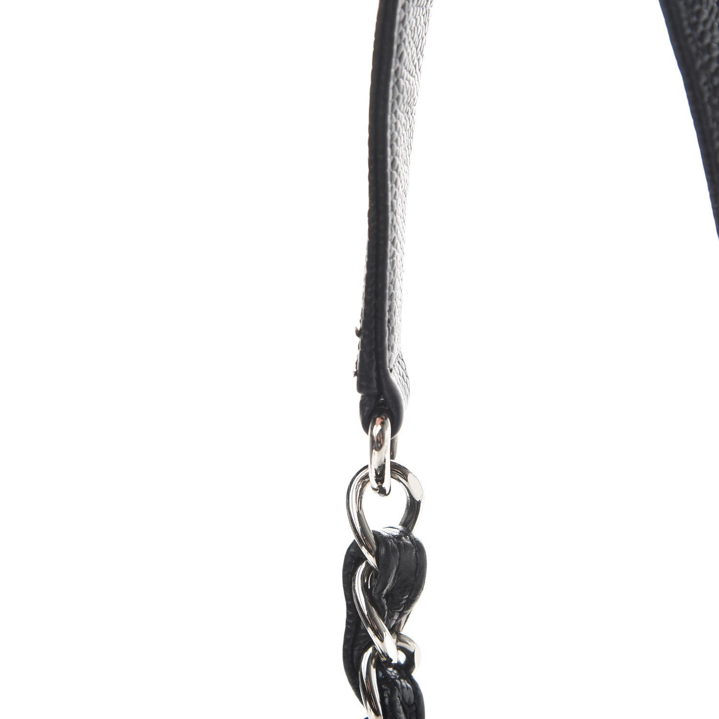 Caviar Quilted Grand Shopping Tote GST Black