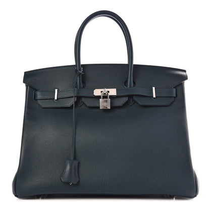 Hermes Taurillon Novillo Birkin 35 Vert Cypress 1 of 37