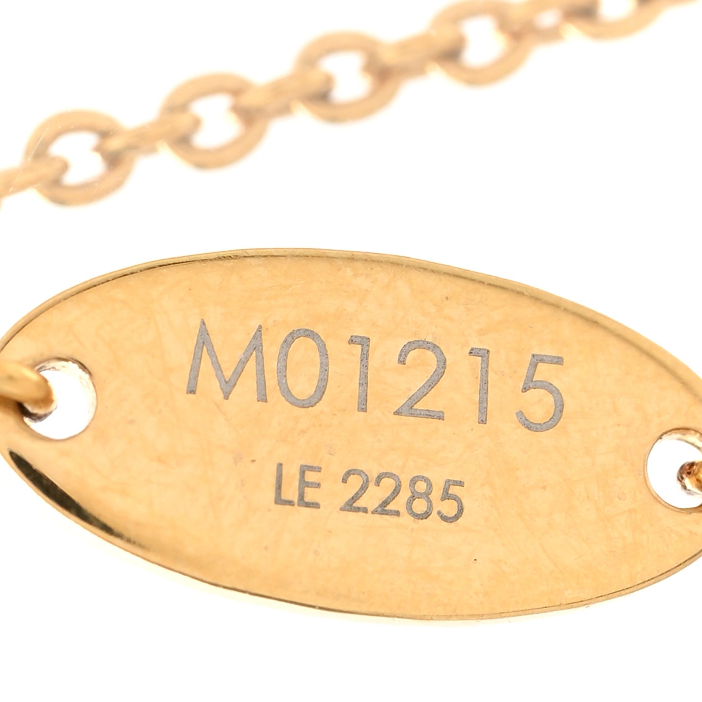 Enamel LV Iconic Necklace Gold Pink