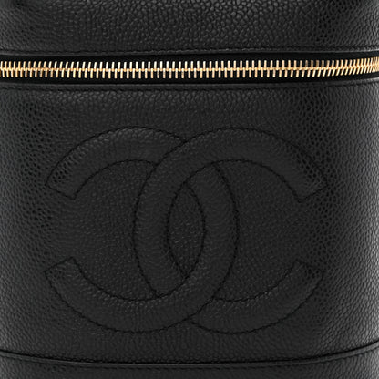 Chanel Caviar Vanity Cosmetic Case Black 9 of 13