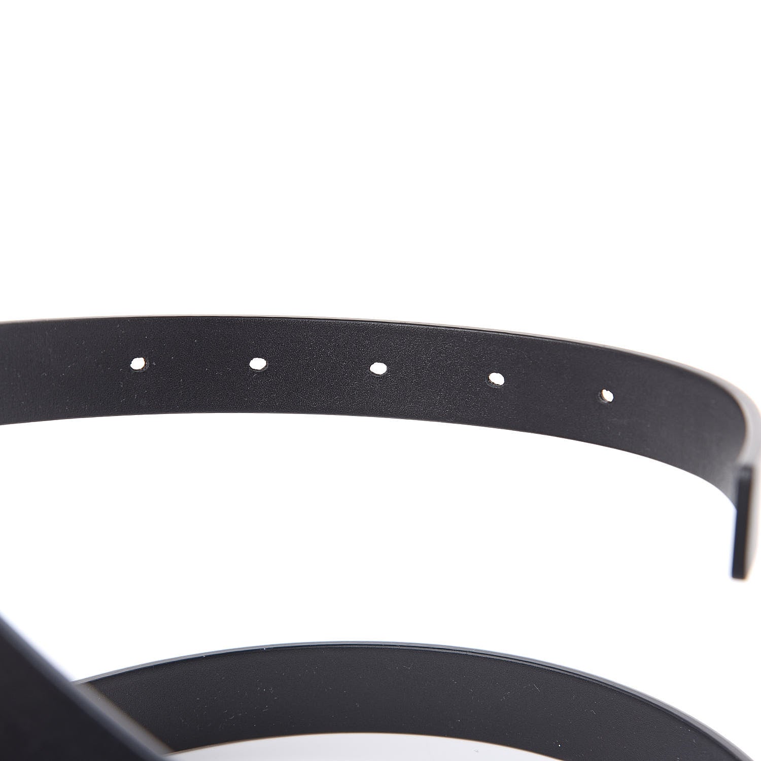 Christian Dior Calfskin Saddle Belt 80 Black 4 of 6