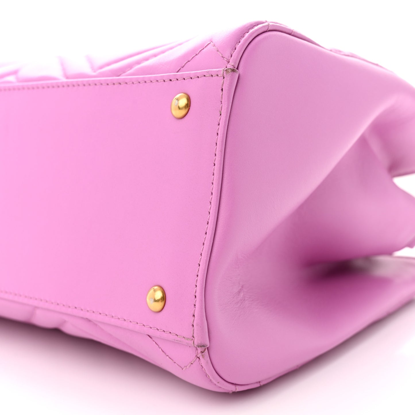 Calfskin Matelasse Small GG Marmont Tote Candy Mousse