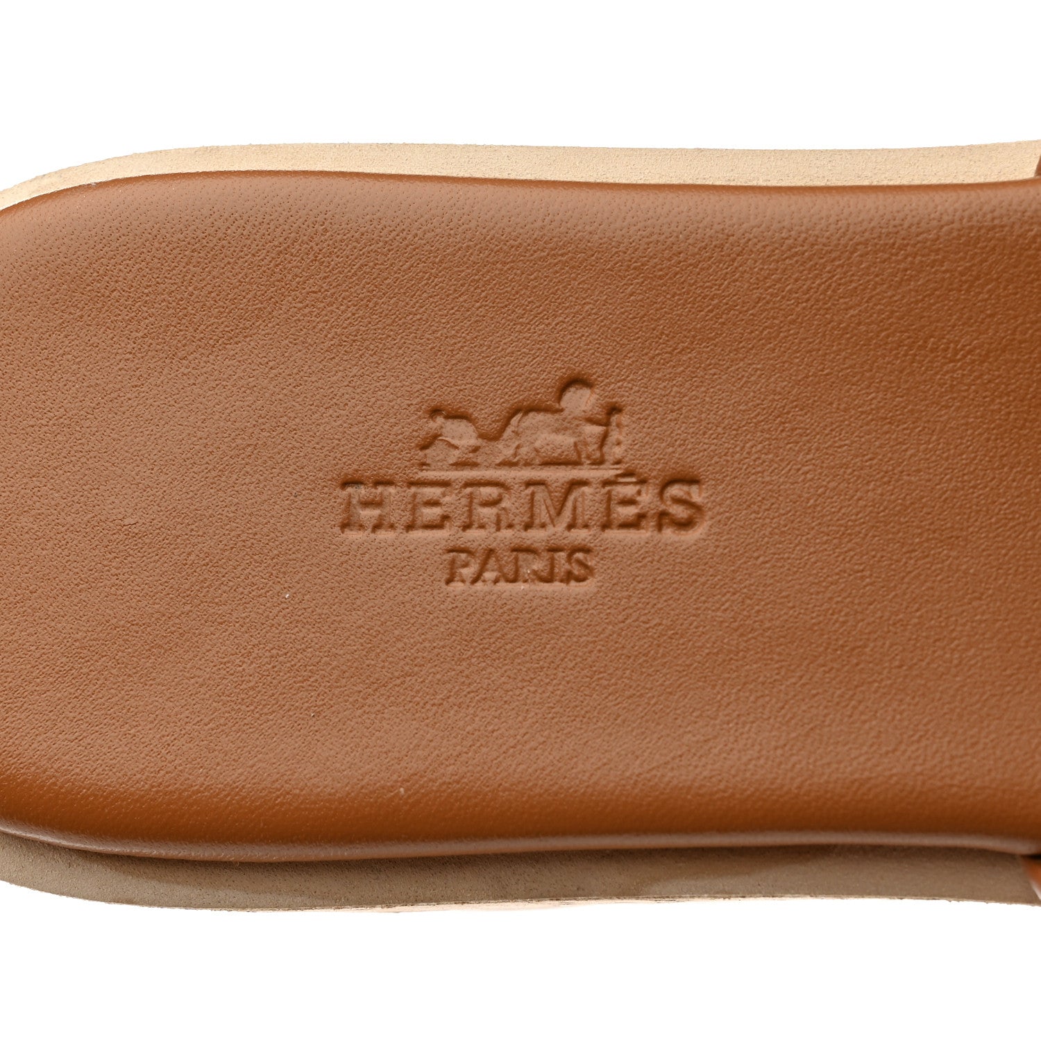 Hermes Calfskin Cork Eze 30 Sandals 38 Marron Glaise 6 of 9