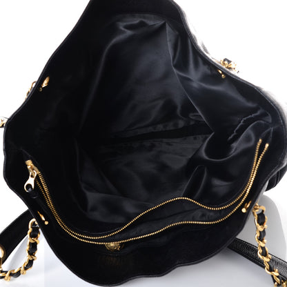 Chanel Caviar Large CC Shoulder Bag Black 5 of 7