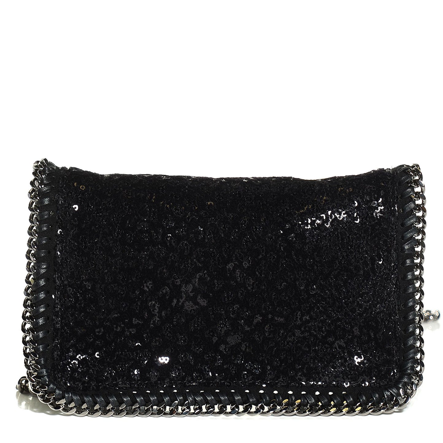 Sequin Falabella Crossbody Black