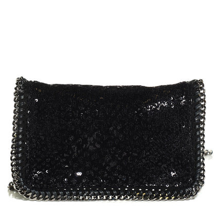 Stella McCartney Sequin Falabella Crossbody Black 1 of 9