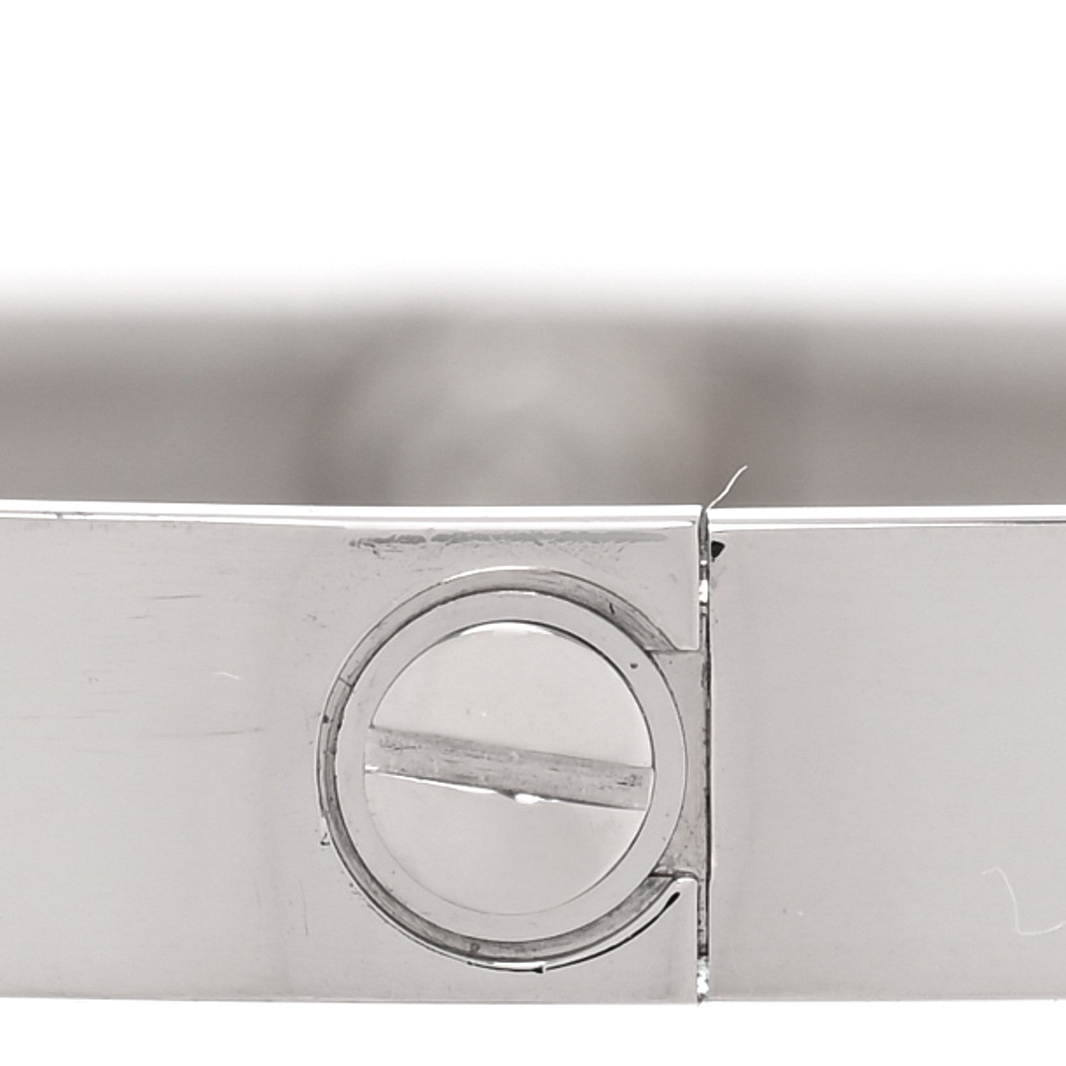 Cartier 18K White Gold LOVE Bracelet 18 5 of 8