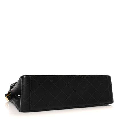 Chanel Lambskin Quilted XL Jumbo Single Flap Black 4 of 11