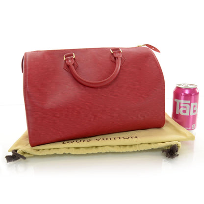 Louis Vuitton Epi Speedy 30 Red 2 of 7