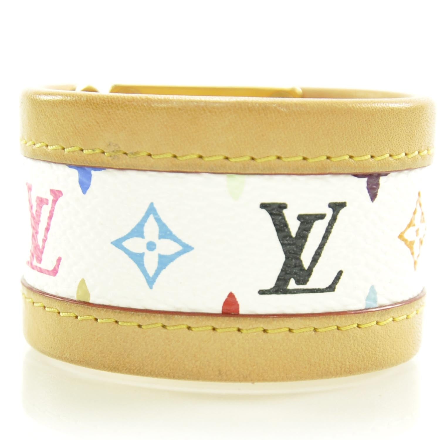 Louis Vuitton Monogram Multicolor S Lock Bracelet White 4 of 6