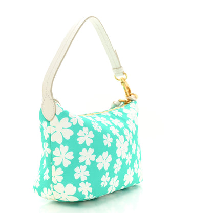 Miu Miu Nylon Magnolia Print Mini Spirit Cire Bag Giada White 3 of 13