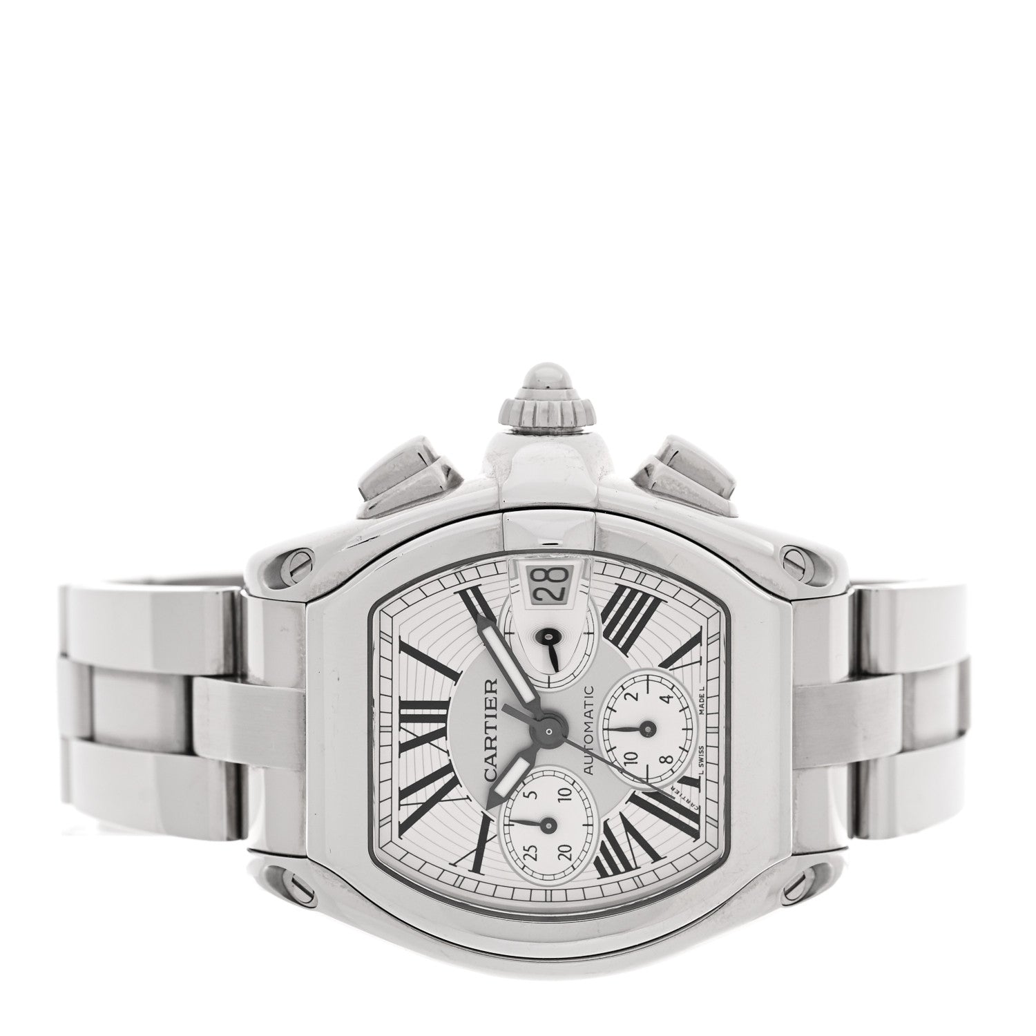 Cartier Stainless Steel 42mm Roadster Chronograph Automatic Watch 2 of 4