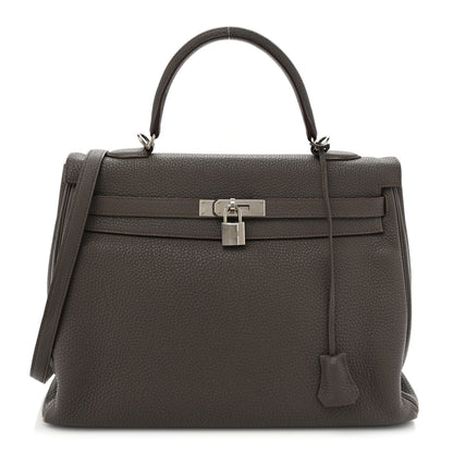 Hermes Togo Kelly Retourne 35 Etain 1 of 13
