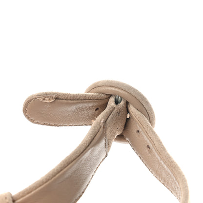 Prada Suede Raffia Platform Sandals 36.5 Corda 9 of 9