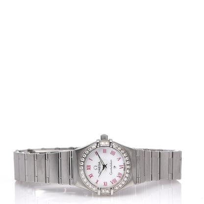 Omega Stainless Steel Diamond Bezel Mother of Pearl 23mm Constellation Quartz Watch Pink 1466.63 2 of 4