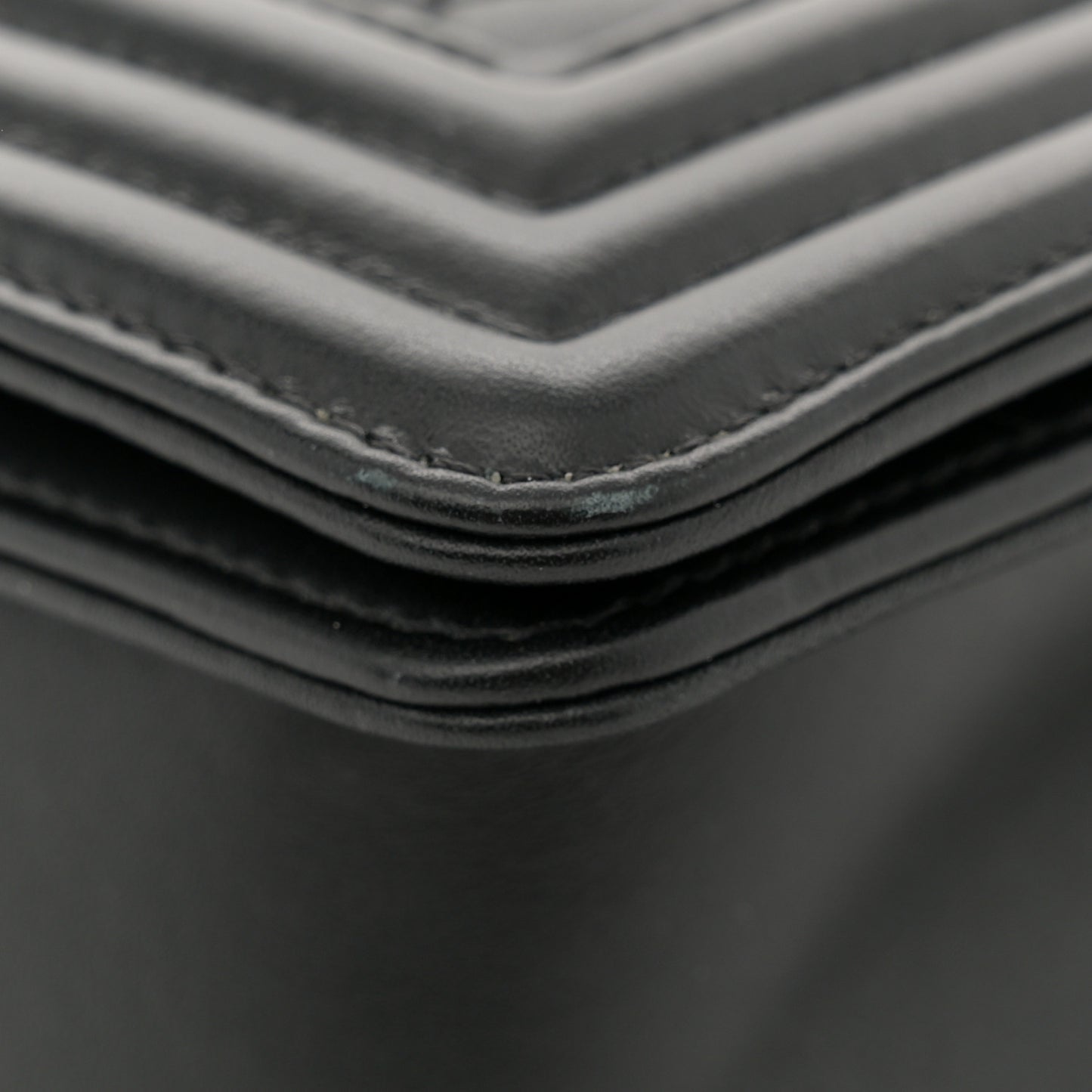 Calfskin Quilted Medium Boy Flap Black