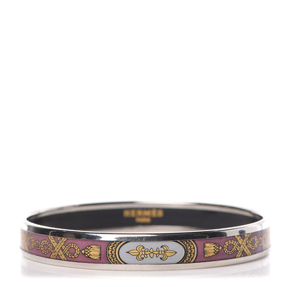 Hermes Enamel Printed Grand Apparat Narrow Bracelet 65 1 of 6