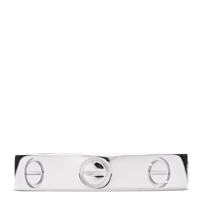 Cartier Platinum 3.5mm LOVE Wedding Band Ring 47 4 3 of 4