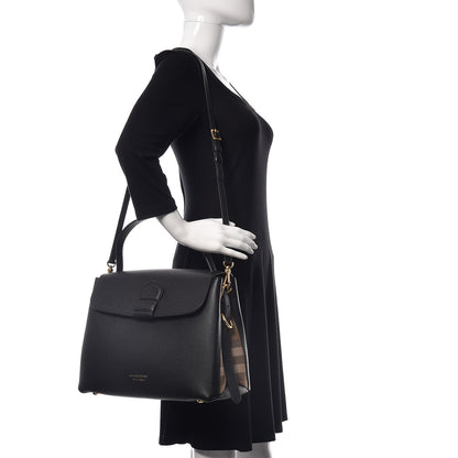 Burberry Derby Calfskin House Check Medium Camberley Black 2 of 11