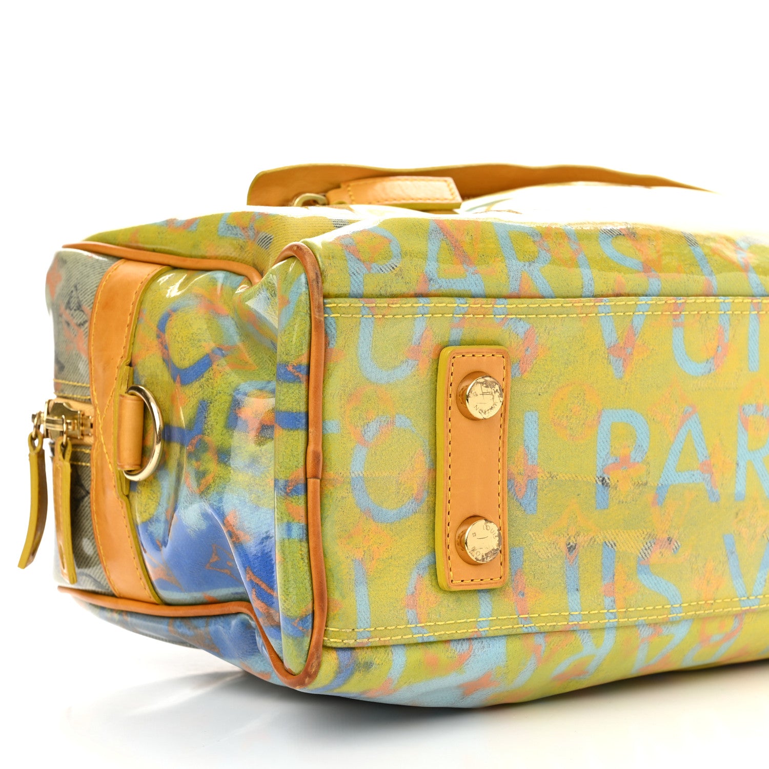 Louis Vuitton Monogram Pulp Defile Weekender PM Yellow 9 of 10
