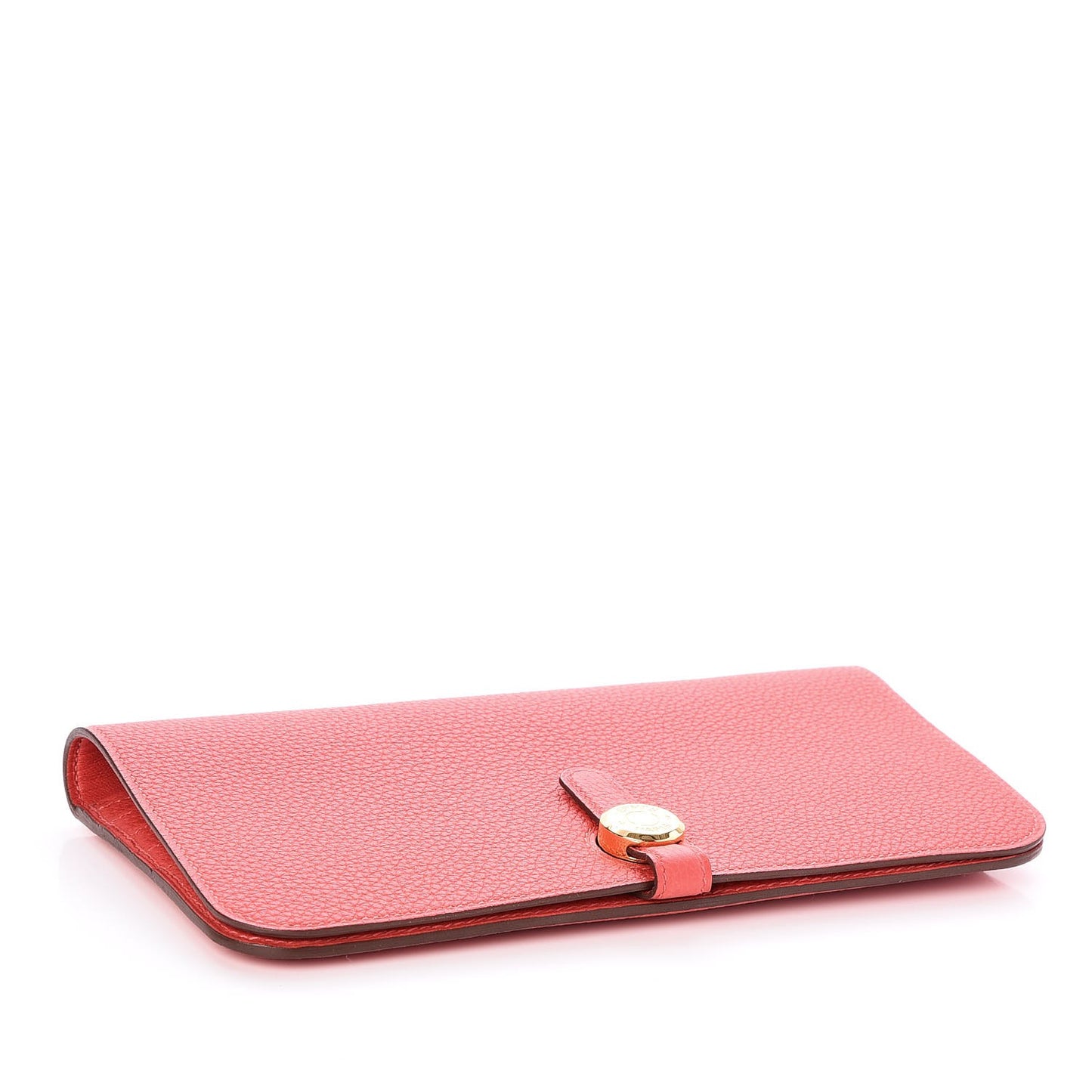 Togo Dogon Recto Verso Wallet Rouge Pivoine