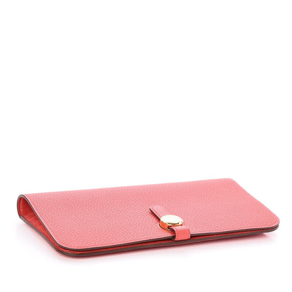 Hermes Togo Dogon Recto Verso Wallet Rouge Pivoine 4 of 7