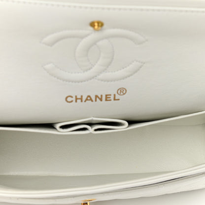 Chanel Lambskin Quilted Small Double Flap White 5 of 13