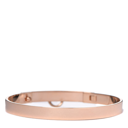 Hermes 18K Rose Gold Diamond PM Collier De Chien Bracelet SH 3 of 5