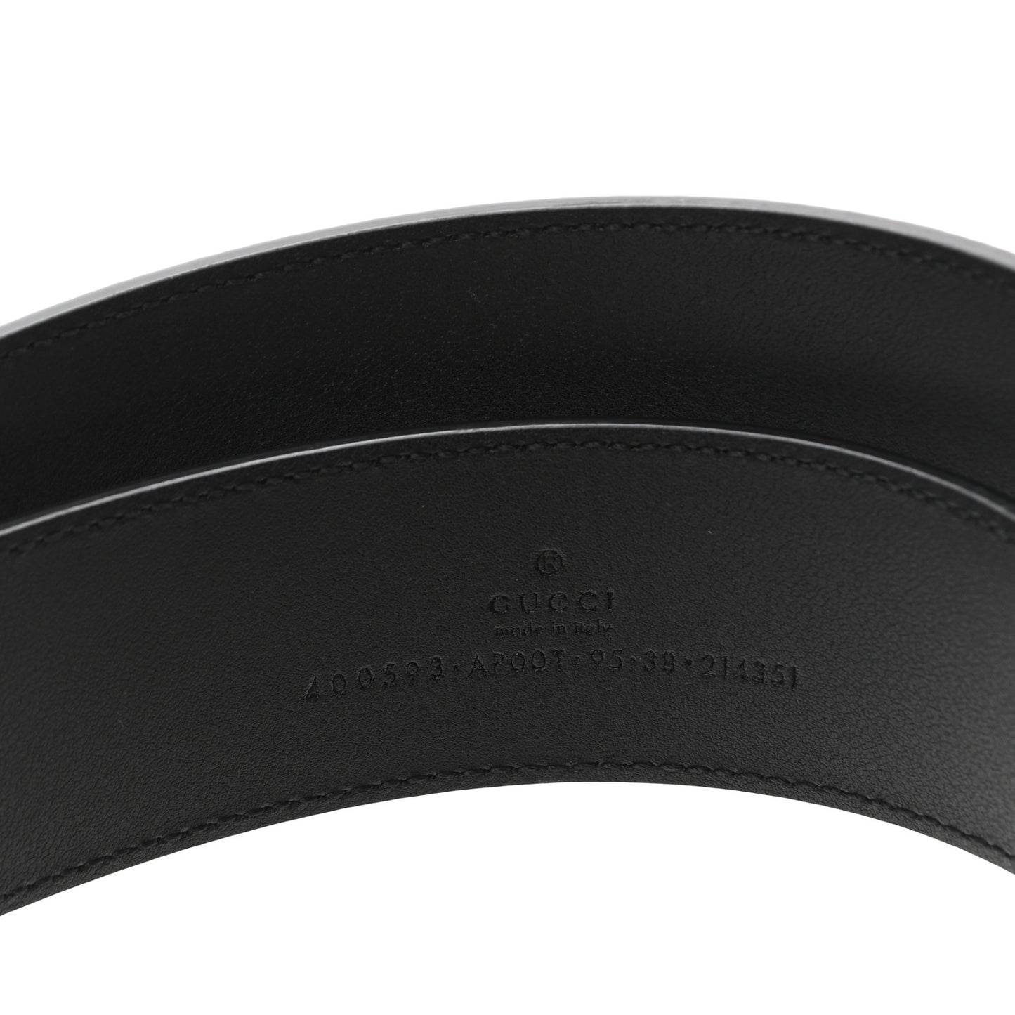 Calfskin Double G 40mm Belt 95 38 Black