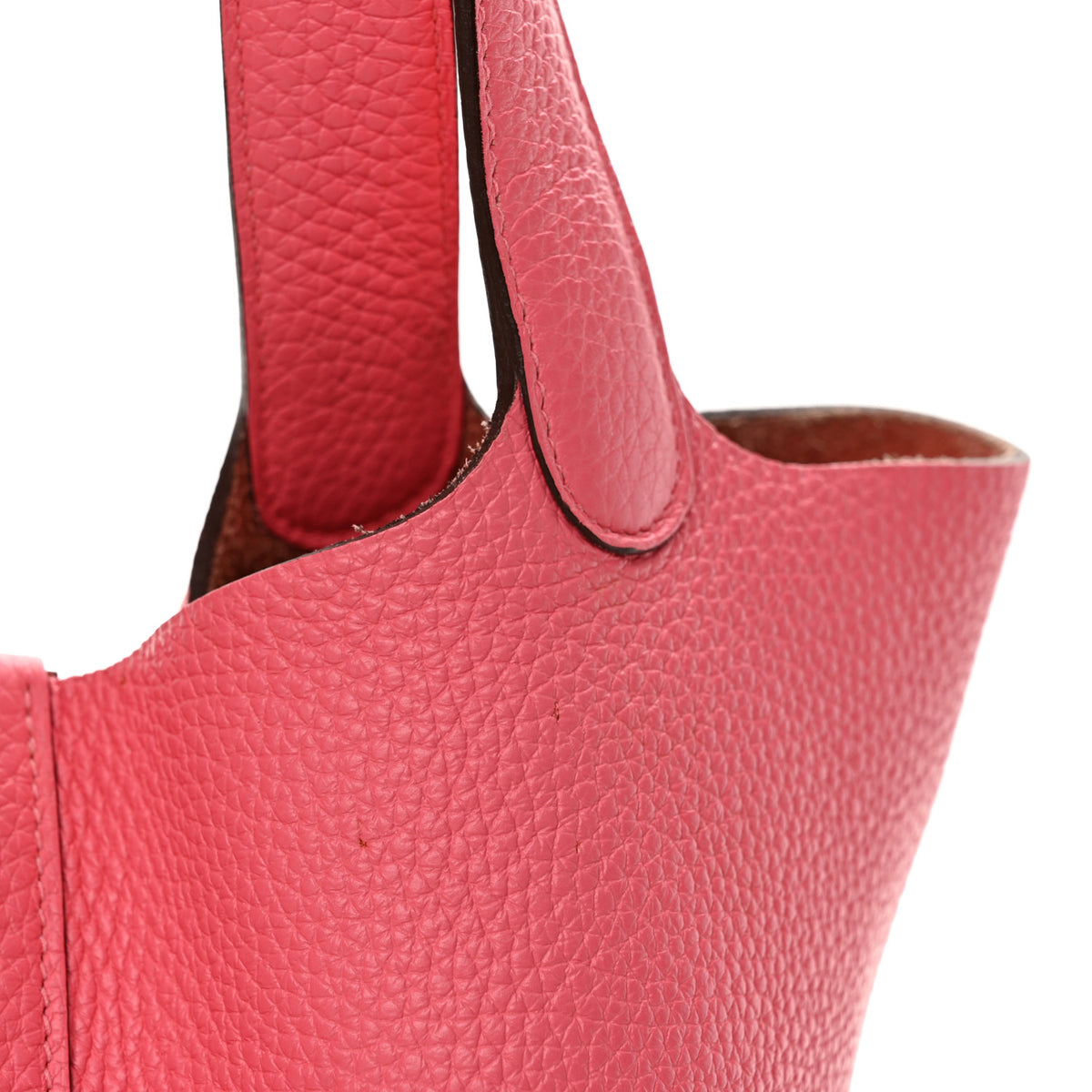 Hermes Taurillon Clemence Picotin Lock 22 MM Rose Azalee 13 of 14