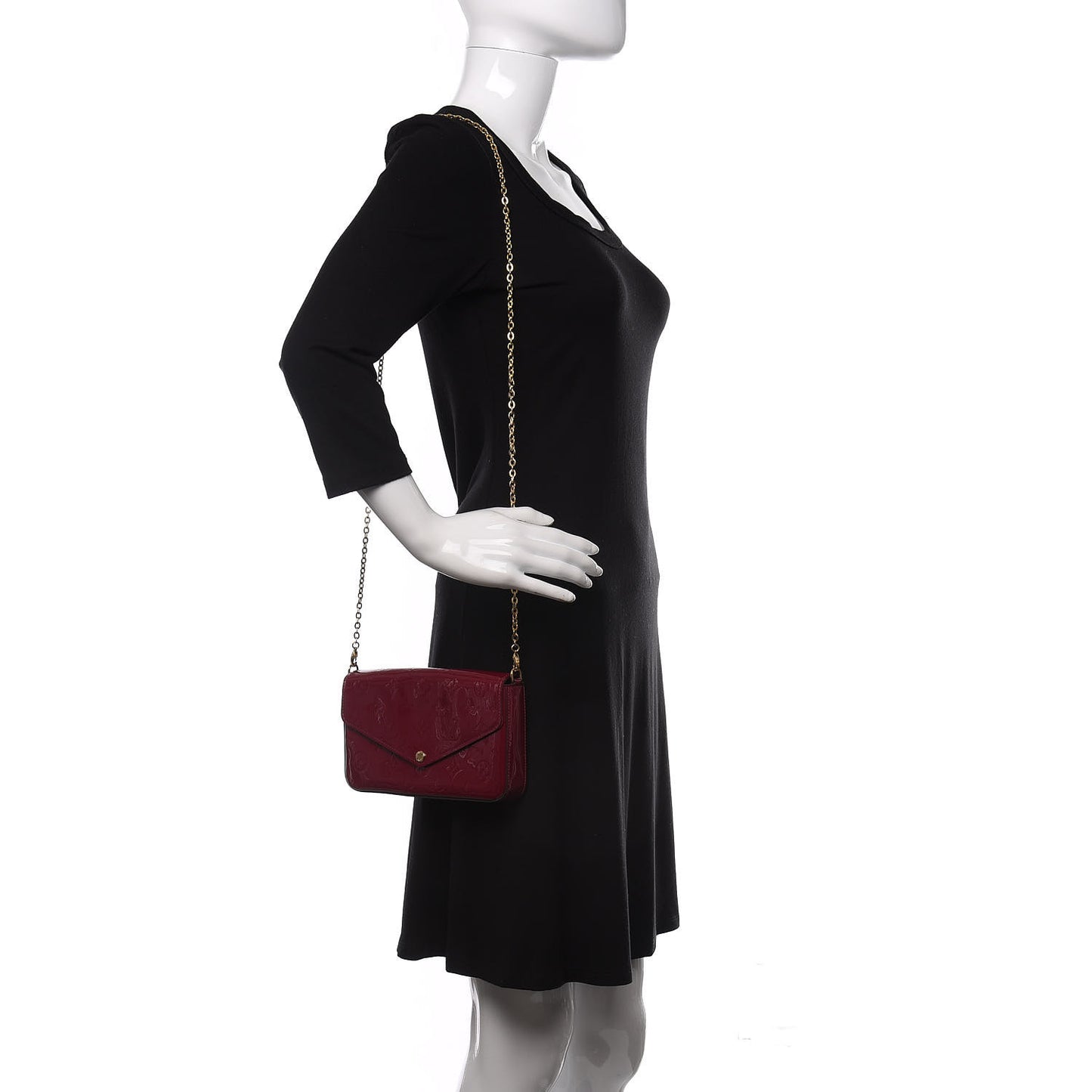 Vernis Felicie Chain Wallet Magenta