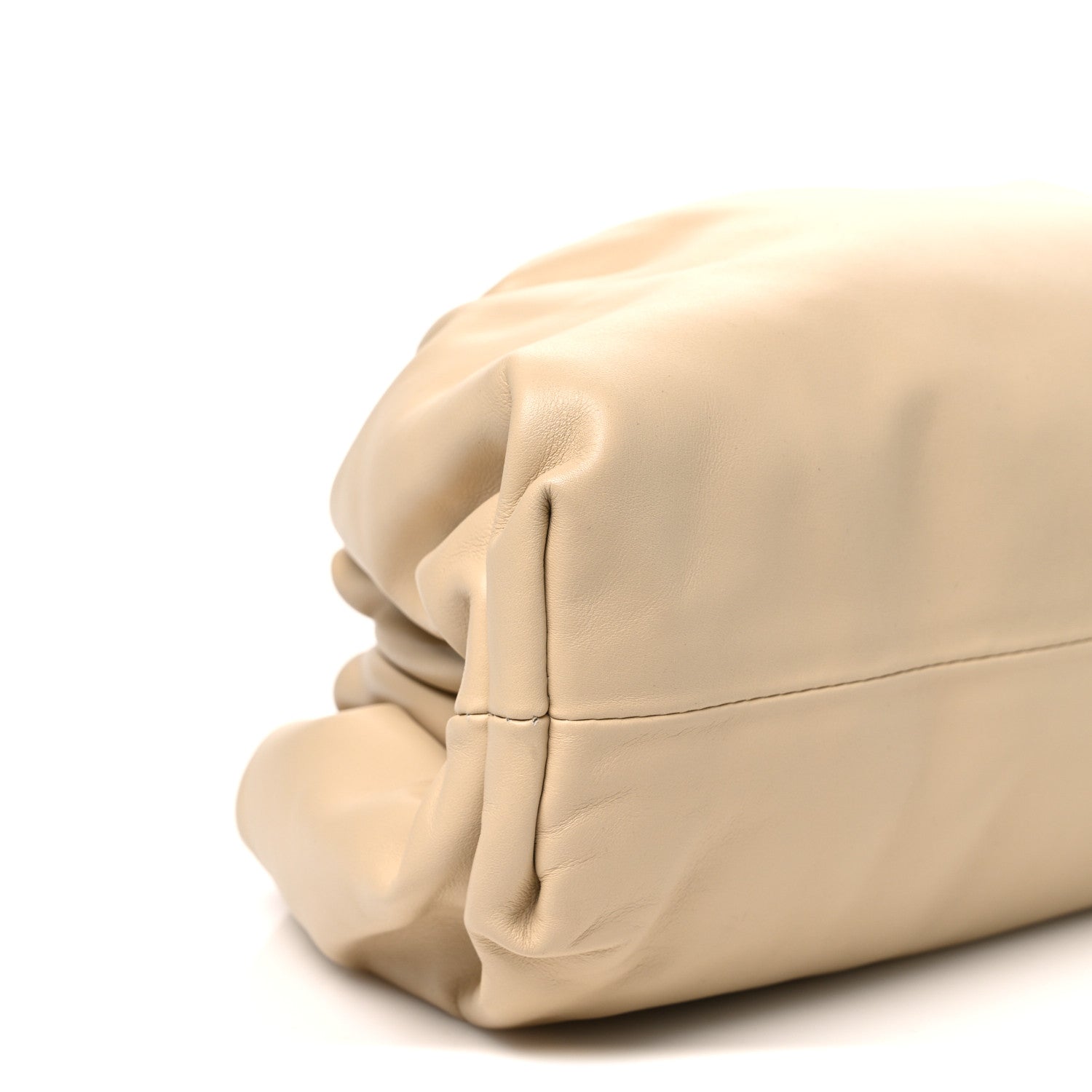 Bottega Veneta Smooth Butter Calf The Pouch Oversized Clutch Tapioca 9 of 10