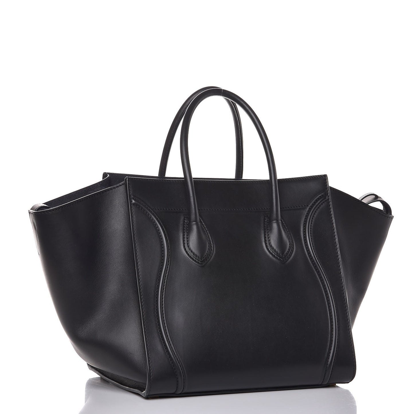 Natural Calfskin Medium Phantom Luggage Navy Blue