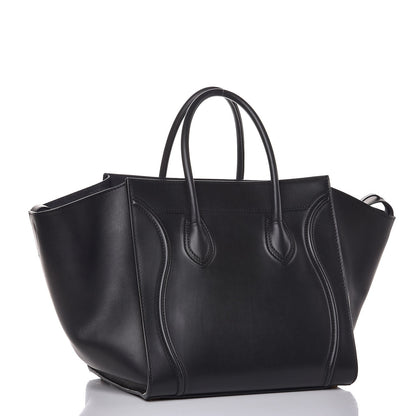 Celine Natural Calfskin Medium Phantom Luggage Navy Blue 3 of 9