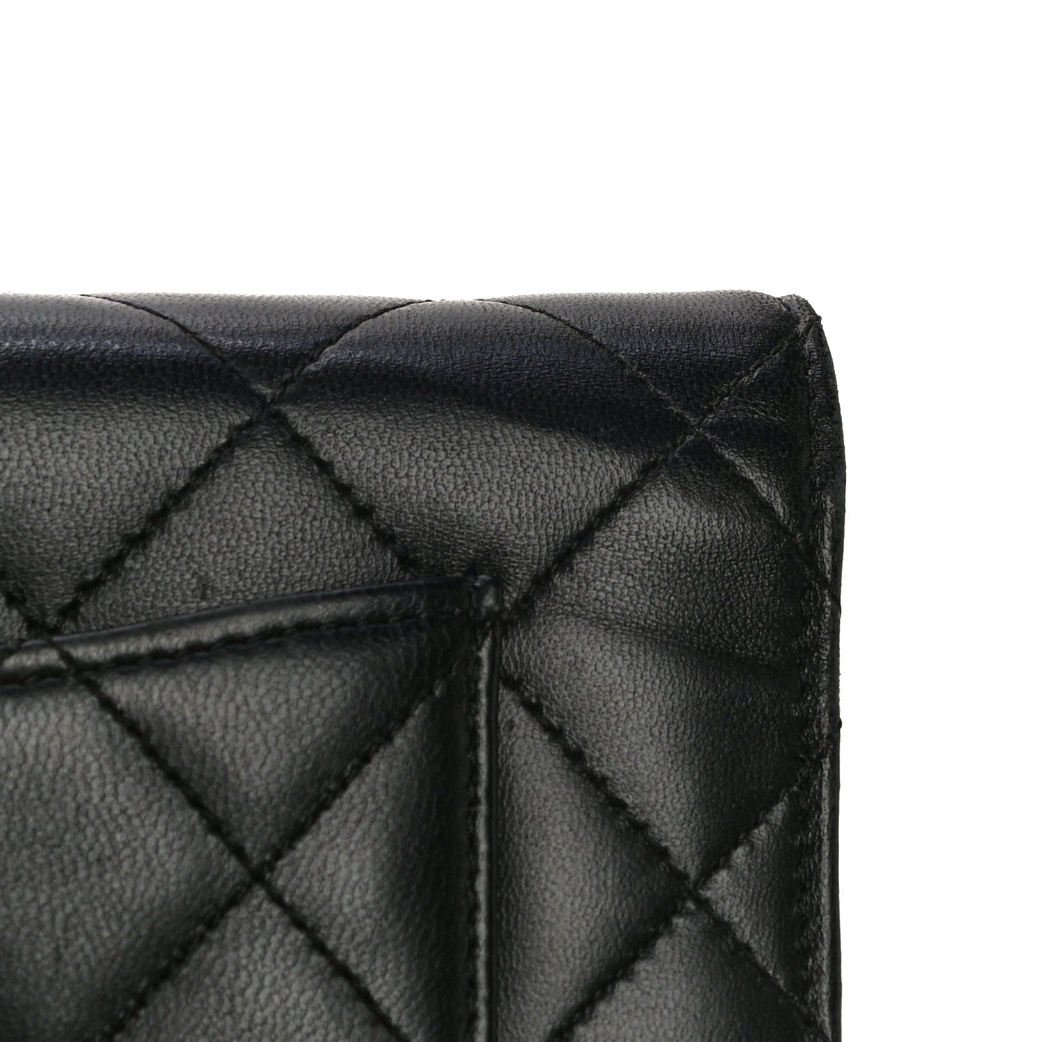 Chanel Lambskin Quilted Wallet On Chain WOC Black 25 of 31
