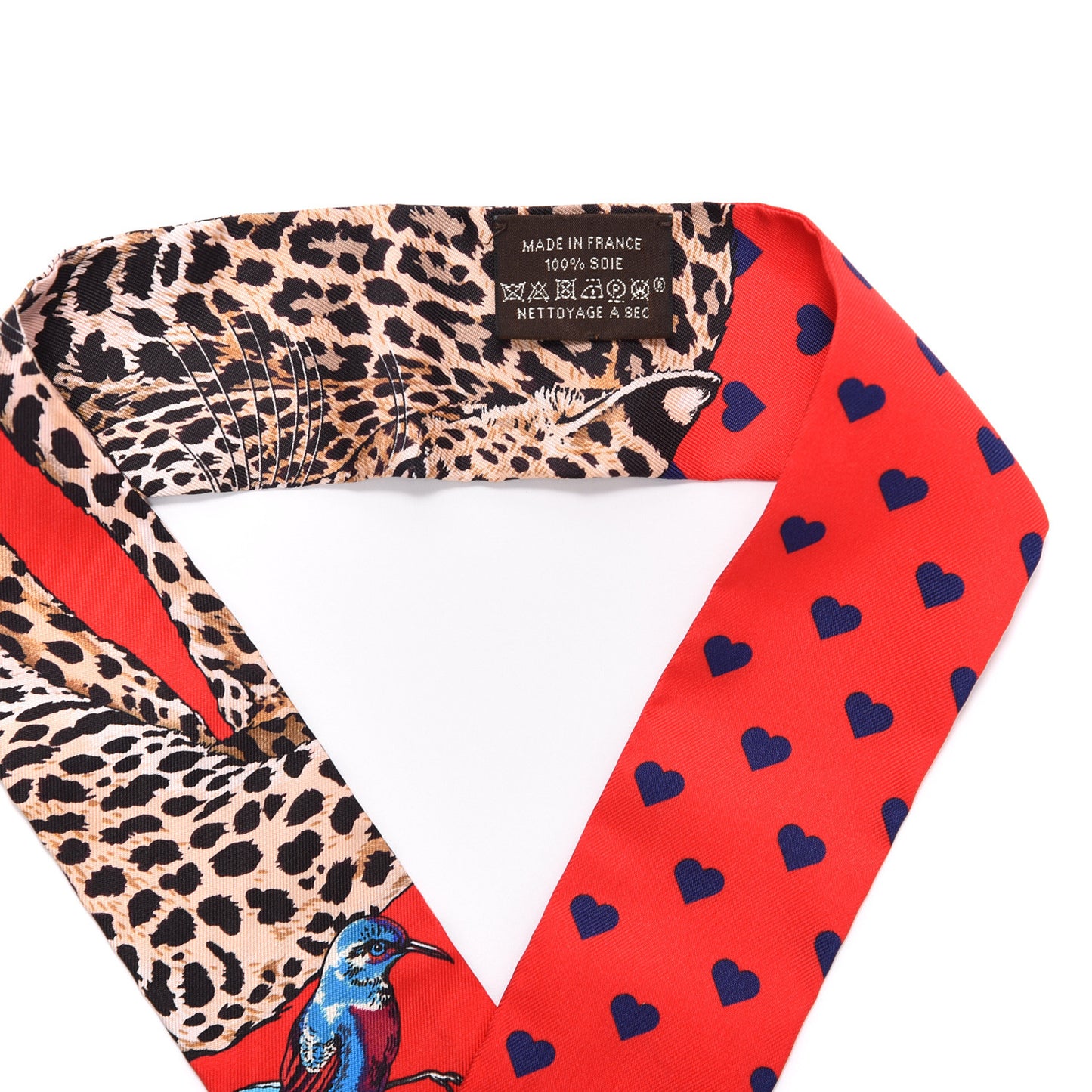 Silk Jungle Love Love Twilly Rouge Marine Fauve