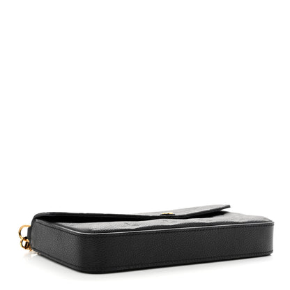 Louis Vuitton Empreinte Pochette Felicie Chain Wallet Black 5 of 13