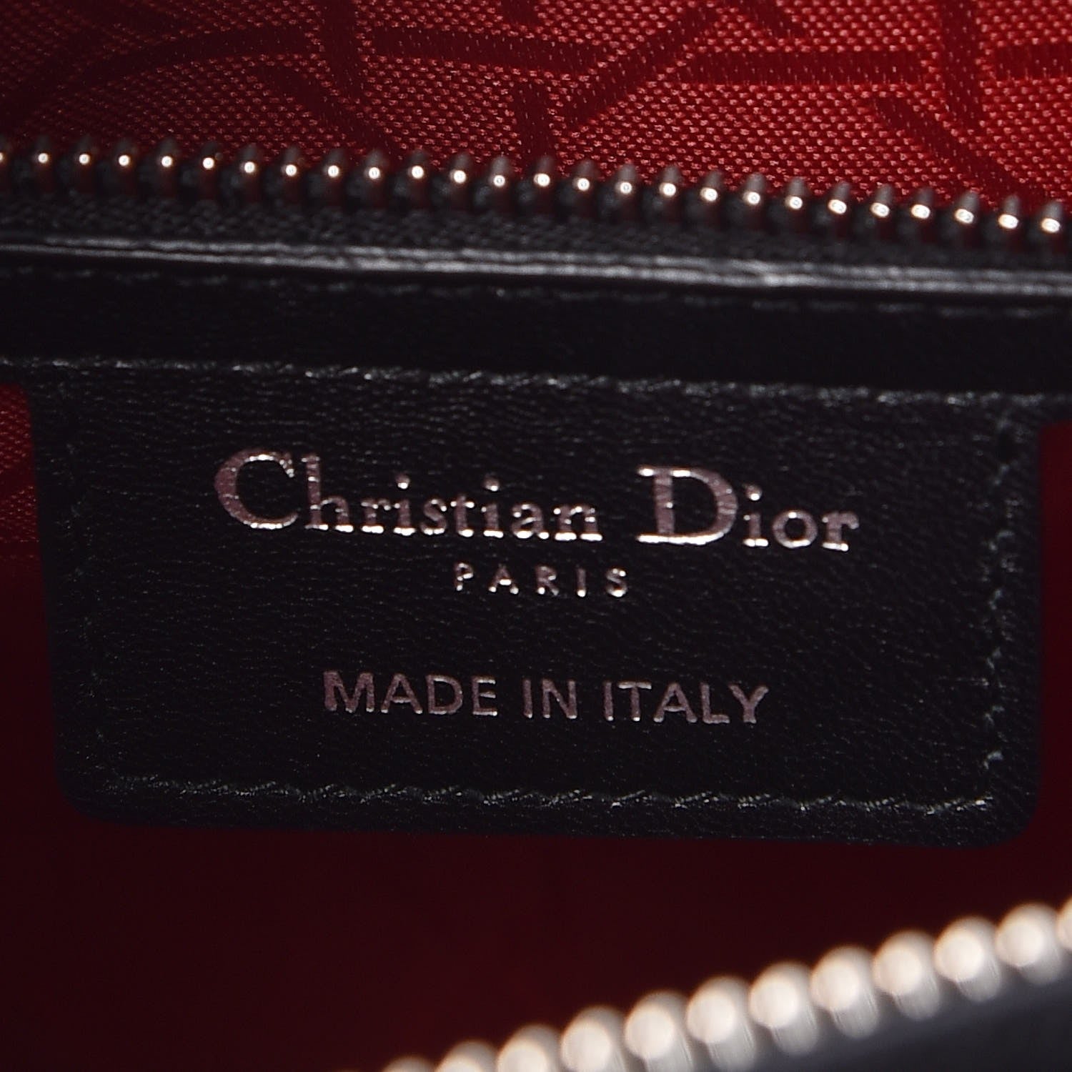 Christian Dior Lambskin Cannage Medium Lady Dior Black 6 of 8