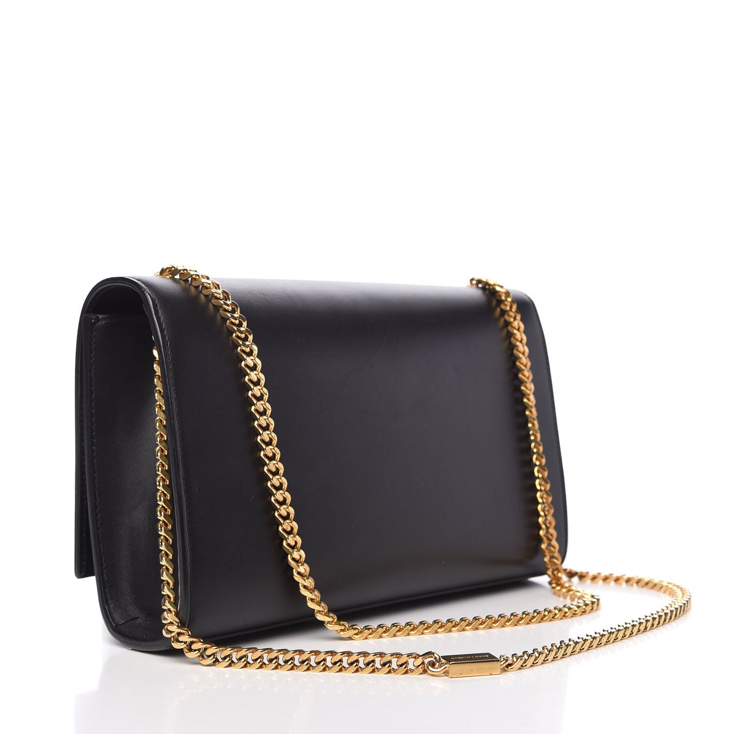 Smooth Calfskin Medium Classic Monogram Kate Tassel Satchel Black