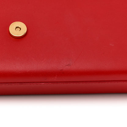 Saint Laurent Smooth Calfskin Medium Classic Monogram Kate Tassel Satchel Lipstick Red 11 of 15