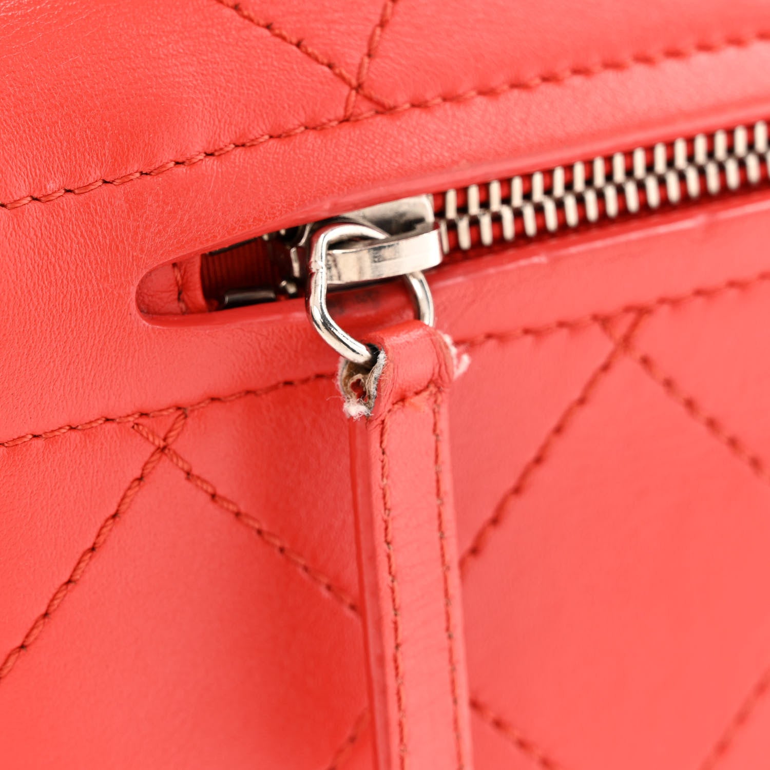 Chanel Calfskin Stitched Ring My Bag Flap Crossbody Red 15 of 16