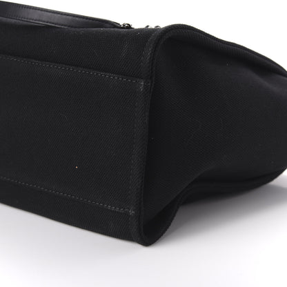Chanel Canvas Pearl Medium Deauville Tote Black 7 of 10