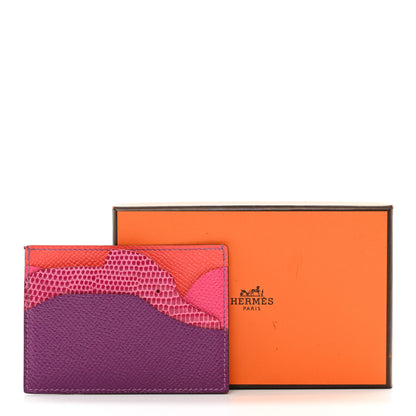 Hermes Epsom Lizard Histoire Naturelle Card Holder 8 of 8