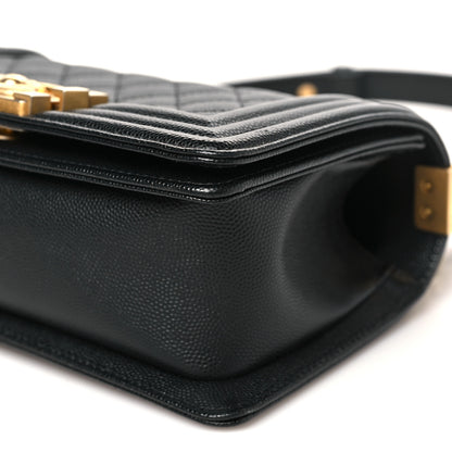 Chanel Caviar Quilted Small Boy Flap Black 10 of 11