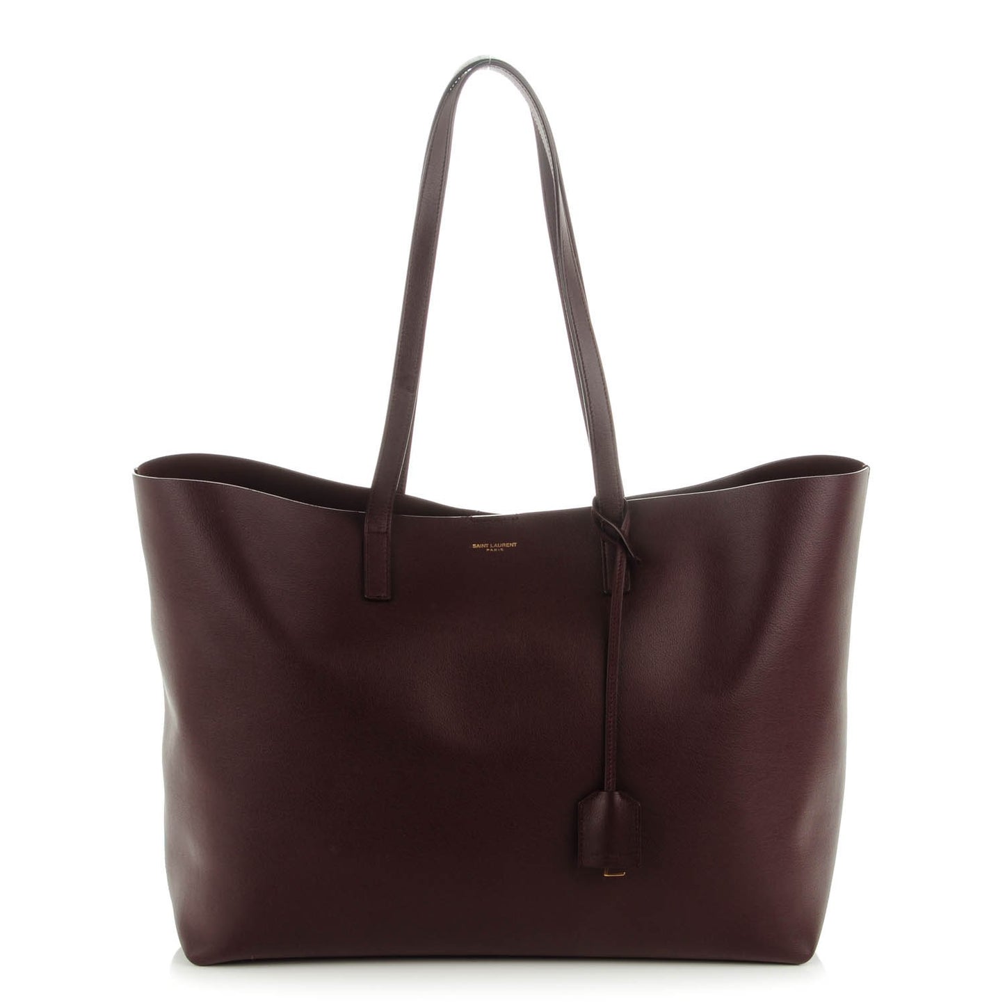 Calfskin Large Shopping Tote Amaranto