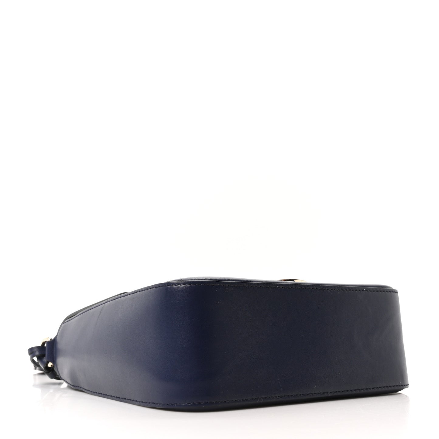 Calfskin Gancini Lock Flap Crossbody Navy